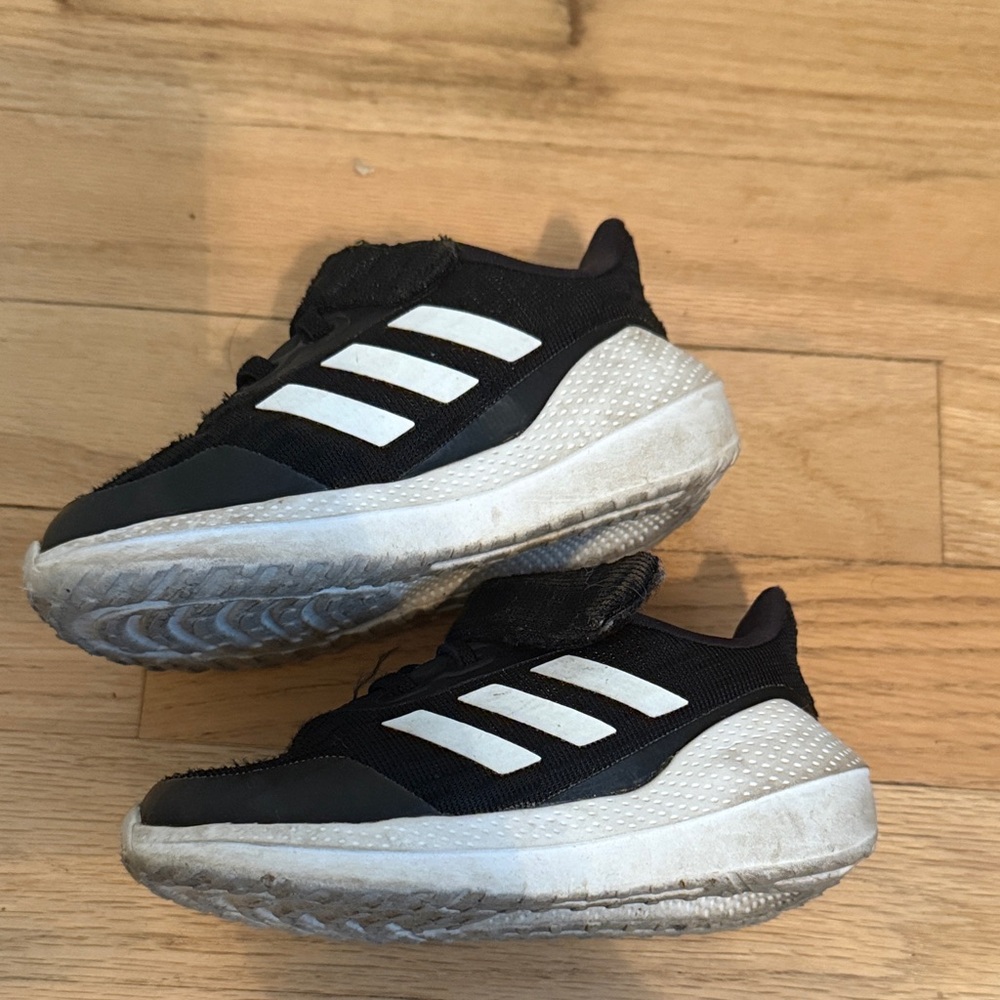 Adidas Kids Black and White Sneakers